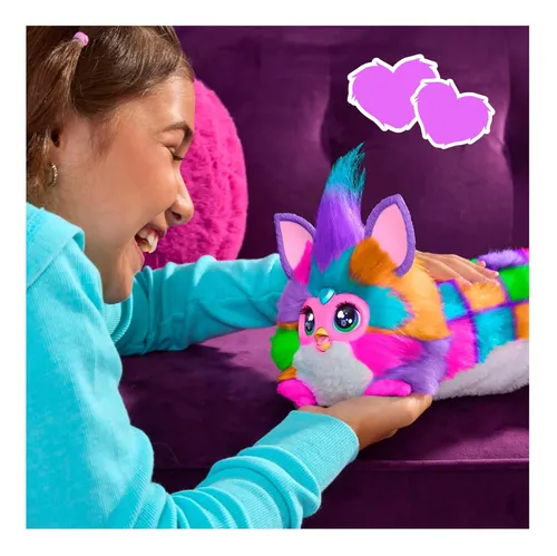 DJ Furby – Peluche Electrónico Interactivo Con Música, Luces Y Juegos – 5 Modos Y Más De 1000 Combinaciones – Habla Inglés Y Furby – Regalo A Partir De 6 Años