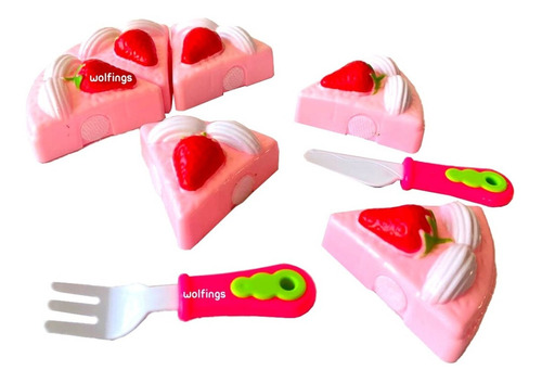 Imagen 3 de 10 de Torta Con Abrojo Comidita De Juguete Juego Comida Accesorios
