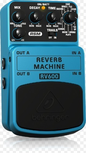 Behringer Rv-600 Reverb Machine Pedal Guitarra Color Azul