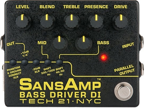 Tech21 Sansamp Bass Driver Di / Para Bajo Eléctrico/ Bsdr-v2