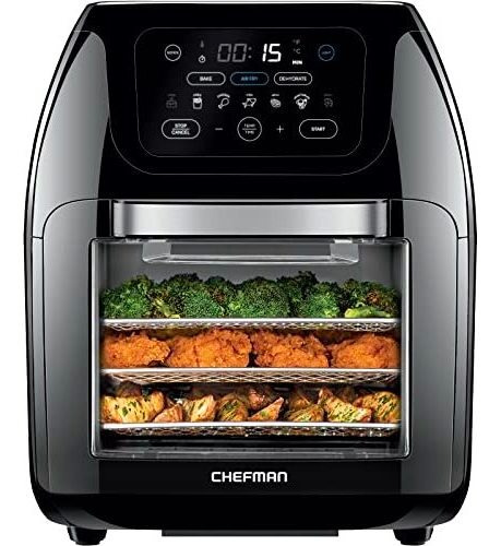 Freidora Digital Multifuncional Chefman Xl 10l Negro