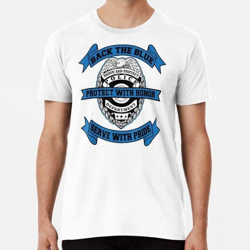 Remera Back The Blue - Blue Line Police Officer Cop T-shirt 