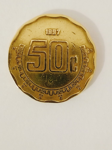 1 Moneda De 50ctvs. C/error De Acuñacion Año 1997 Dice 1897 