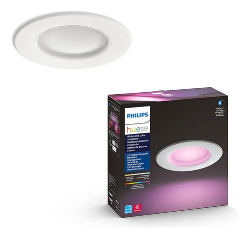 Philips Hue Luz Empotrable De 4 Pulgadas, Blanco Y Color, Pa