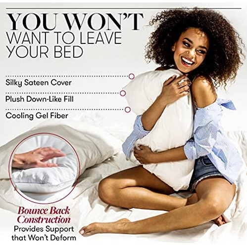 Almohadas De Cama Beckham Hotel Collection Para Dormir