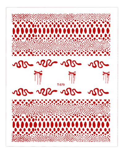 8pcs Halloween 3d Nail Stickers Autoadhesivo Consejos De