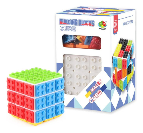 Cubo Rubik Fanxin Rompecabezas Mágico 3x3 Diy Building Block