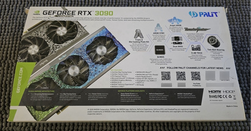 Caja Placa De Video Palit Game Rock Rtx 3090 (Usado)