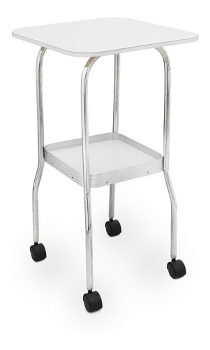 Mesa Auxiliar Para Aparatos Eco Para Estética Y Spa Color Blanco