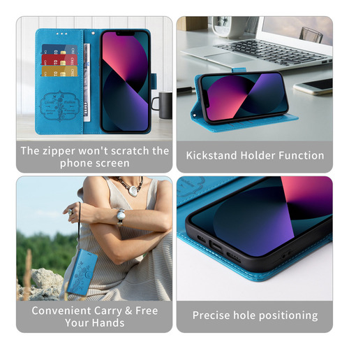 Funda De Piel Tipo Cartera Para Teléfono Honor X5b Plus