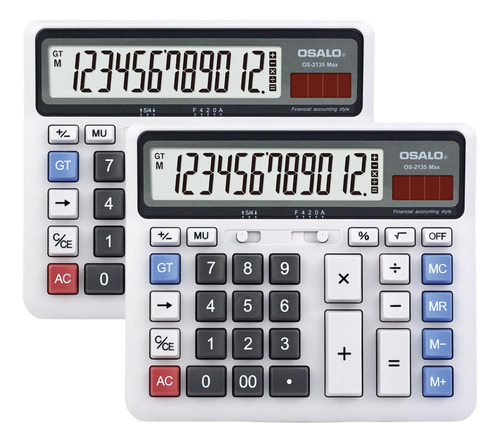 Calculadora De Escritorio Osalo Grande Os-2135 X2 Blanco