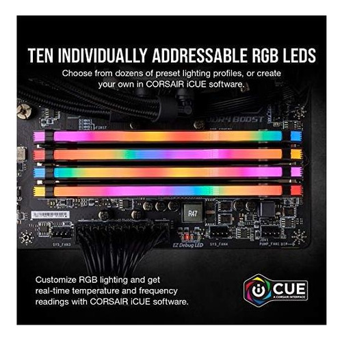 Memoria Ram Vengeance Rgb Pro Gamer Negro 16gb 2 Corsair