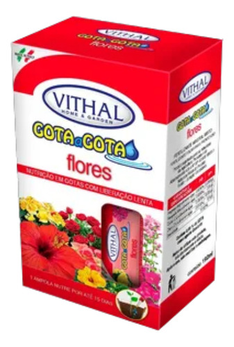 Fertilizante Líquido Gota A Gota Flores Vithal 192ml