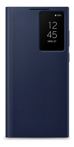 Capa Smart Clear View Para Samsung Galaxy S22 Ultra Cor Azul-marinho