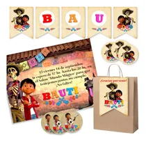 Comprar Kit Imprimible Coco Editable Decoración Candy Bar Envío Ya
