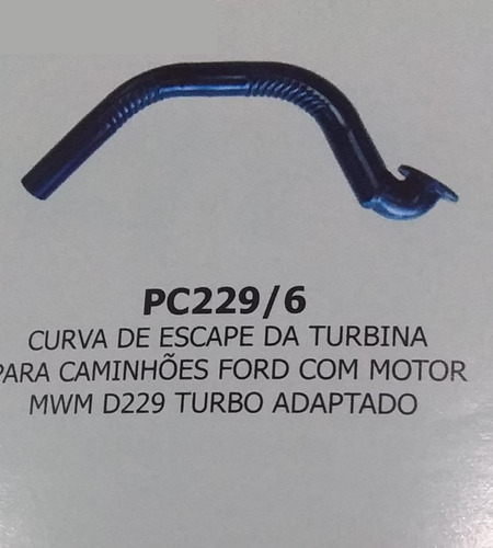 Curva Saida De Escape Turbo Adaptado Caminhão Ford Mwm 229/6