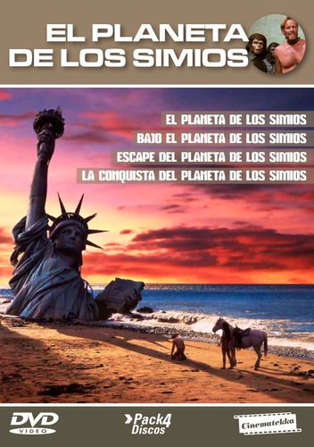 El Planeta De Los Simios Pack (4 Discos) Dvd, Charlton Hesto