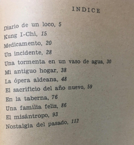 Diario De Un Loco Lu Shin (Usado)