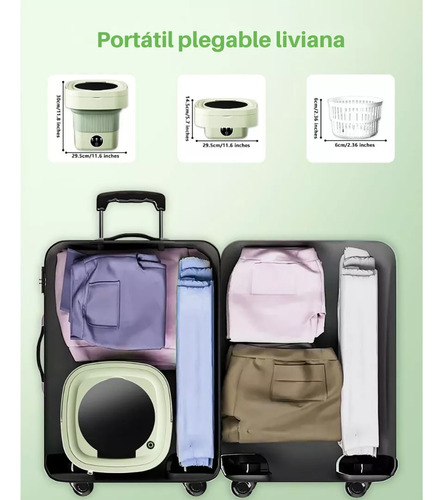 Mini Lavadora Portátil, Lavadora Plegable, Con Centrifugado Color