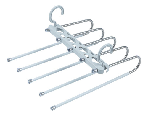 Perchas Para Pantalones Organización De Antideslizante Gris