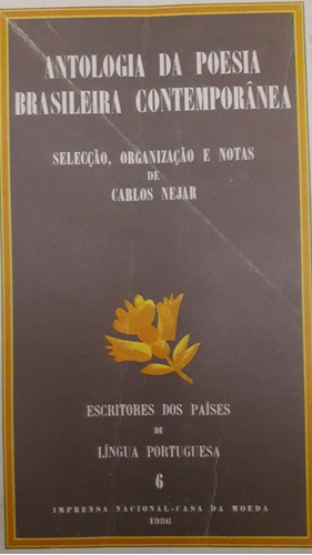 Livro De Poesia Brasileira Contemporânea 