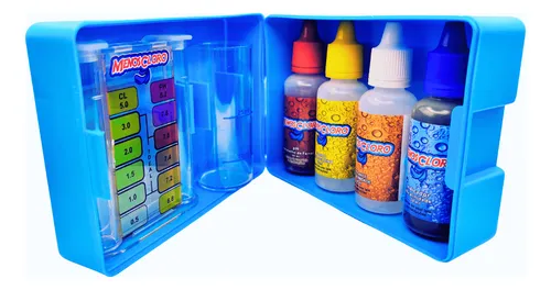 Kit Teste Medidor Ph E Cloro E Alcalinidade agua piscinas