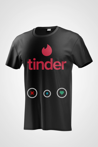 Polera Tinder Disfraz
