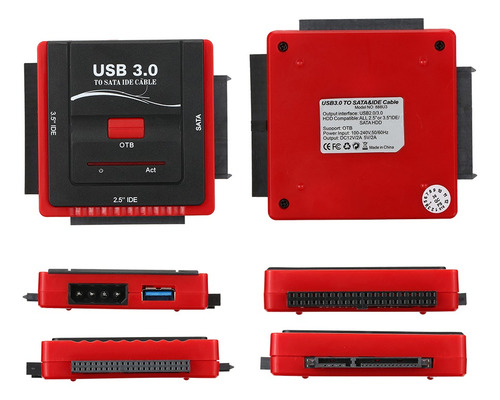 Adaptador Usb 3.0 Para Sata / Ide Conversor De Disco Rígido