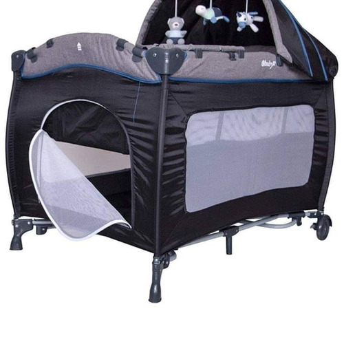 Cuna Para Bebe Recien Nacido Con Colchon Tul Cambiador Ebaby