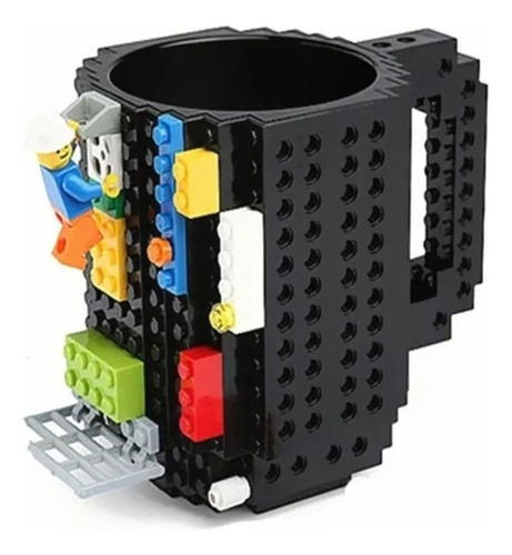 Taza Build-on Con Diseño De Bloks De Construccion