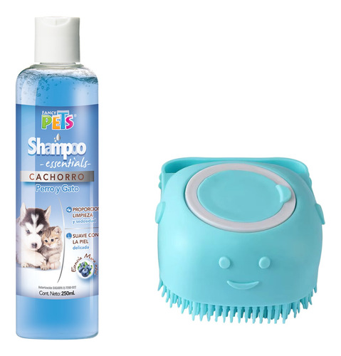 1 Shampoo P/ Cachorros Fancy 250 Ml + Cepillo Dispensador