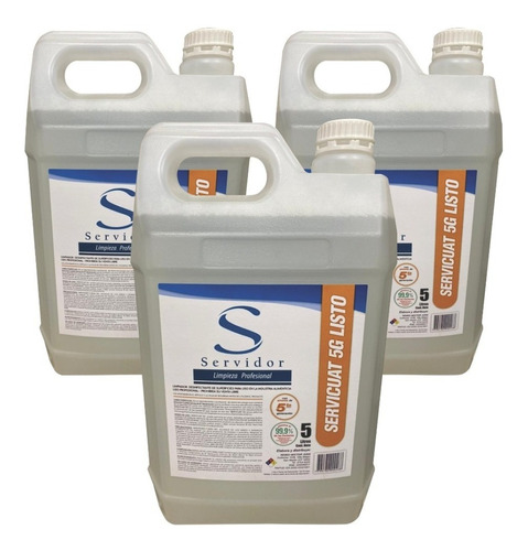 Desinfectante 5g Amonio Cuaternario 5ta Generación Listo X 3