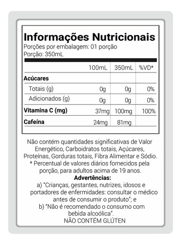Energético Organico Guaraná E Açaí - 350ml - 6 Und.