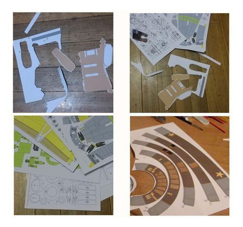 Kit De Modelo De Papel De Modelo De Cañón 1/35, Cartón De