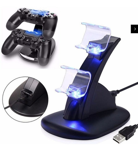 Cargador Doble Joystick Control Playstation 4 Base Carga Ps4