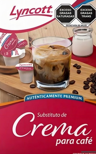 Sustituto De Crema Para Café Líquido Lyncott 100 Pz