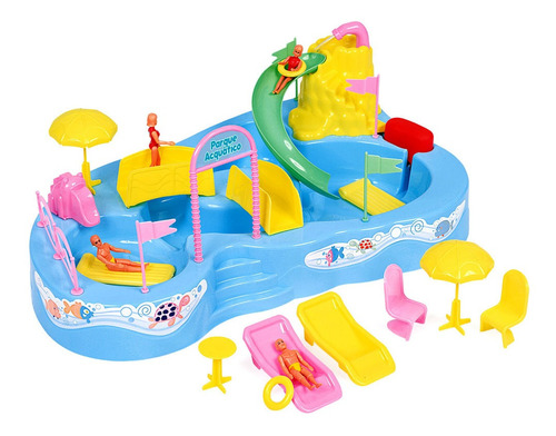 Parque Aquatico Infantil Homeplay Estilo Polly Pocket Menina