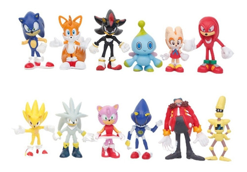 Set 12 Figuritas Sonic Boom / Figuras De Accion / X12
