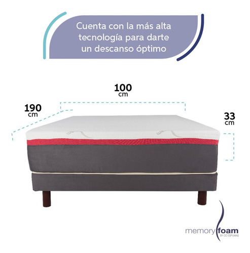 Colchón Memory Foam Great Individual