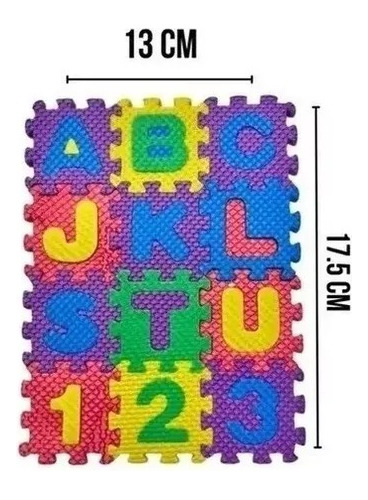 Mini Tapete Rompecabezas Fomi Abc Juguete Niño Aprende 20pz