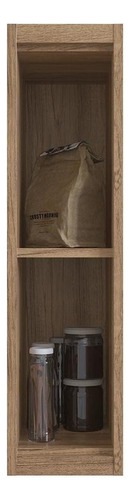 Nicho Aéreo Cozinha Modular 100% Mdf Édez Uno, Louro Freijó