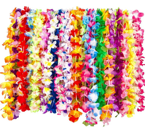 Colar De Grinaldas Havaianas De 36 Peças, Grinaldas Tropicai