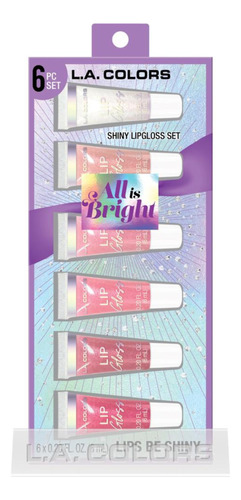 Set 6 Brillos Labiales Lip Gloss - La Colors