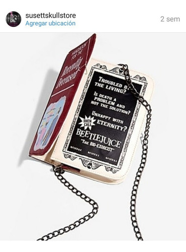 Imagen 4 de 8 de Beetlejuice 30 Aniversario Bolsa De Hombro