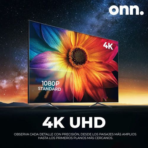 Smart Tv Onn 100012587 Pantalla 65'' 4k 2160p Uhd Hdr (Reacondicionado)