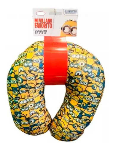 Imagen 2 de 3 de Almohada Cuello Relax Viaje Cervical Confort Minions Niños