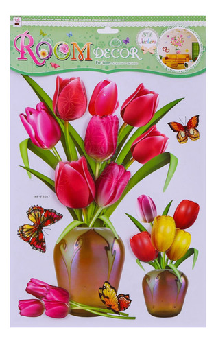 Pegatinas Estéreo Autoadhesivas De Pared Y Diy Vase Para Ref