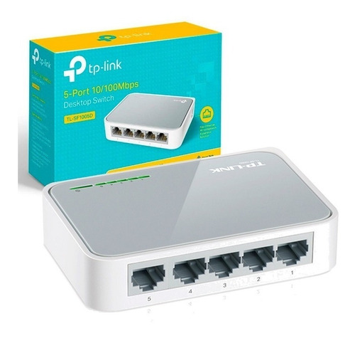 Switch Tp-link 5 Puertos Tl-sf1005d 10/100 Mbps 5 Bocas 