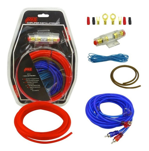 Kit Cable Audio Amplificador Subwoofer 1500wt 5 Mts + Envio