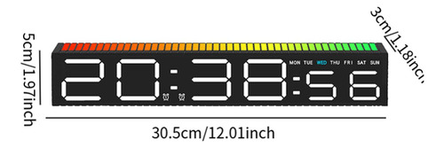 Reloj Digital Sensores De Sonido Dinámicos De Digital
